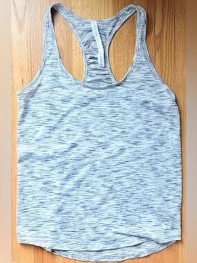 Lululemon Racerback Workout Tank Gray Size 8